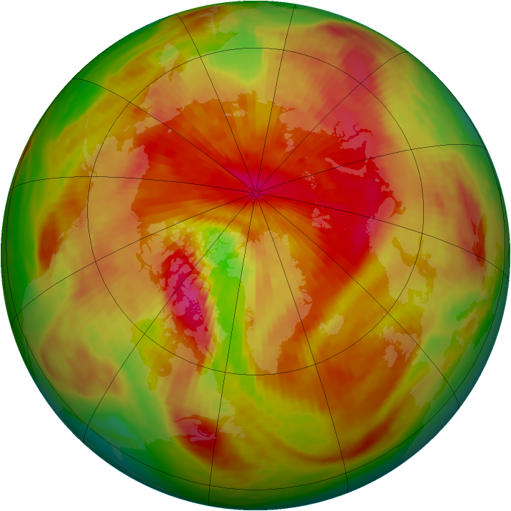 Arctic ozone map for 12 April 1979